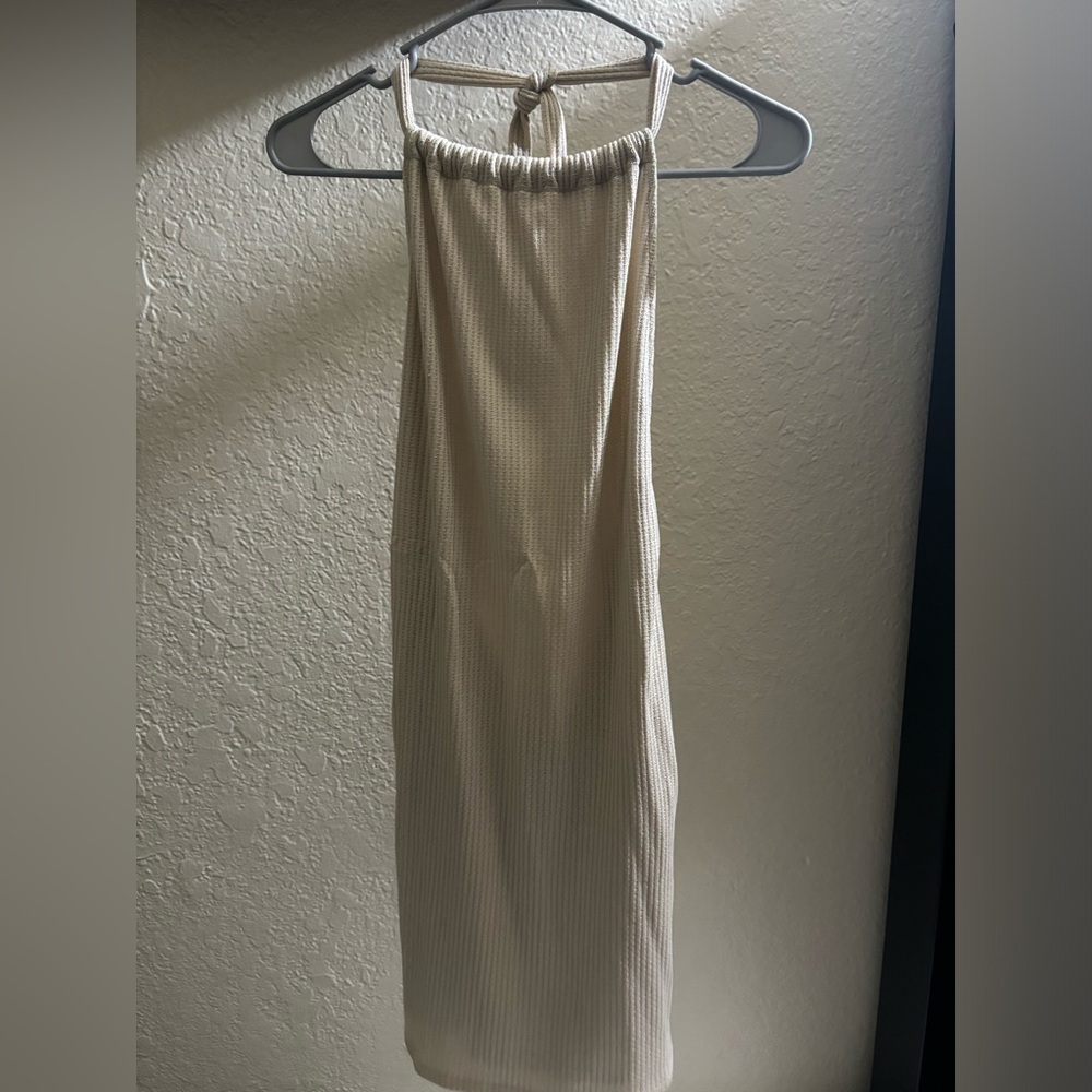 Forever 21 mini halter dress cream size M